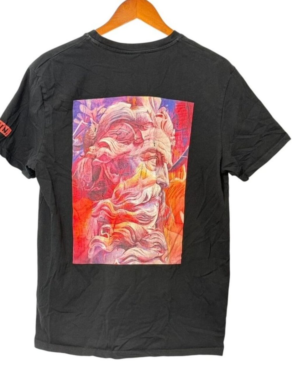 AKIN. PichiAvo Orphical Hymn to Mislata Poseidon T-Shirt Tee Black Unisex Size L